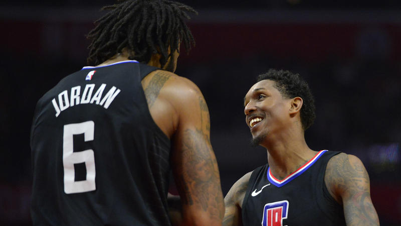 DeAndre Jordan and Lou Williams