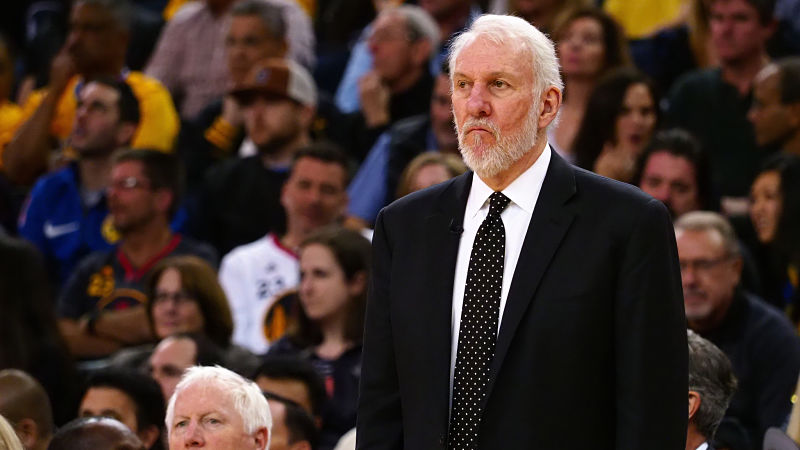 San Antonio Spurs head coach Gregg Popovich