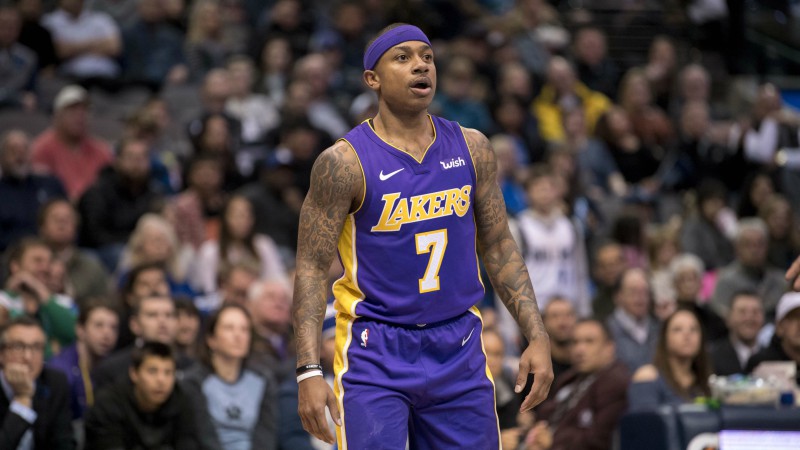 Los Angeles Lakers guard Isaiah Thomas