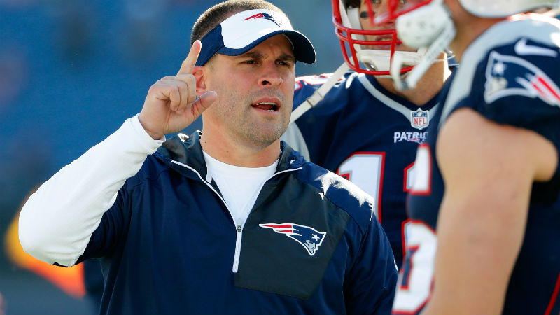 New England Patriots offensive coordinator Josh McDaniels