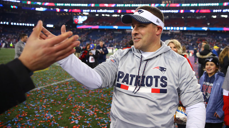Patriots head coach Josh McDaniels