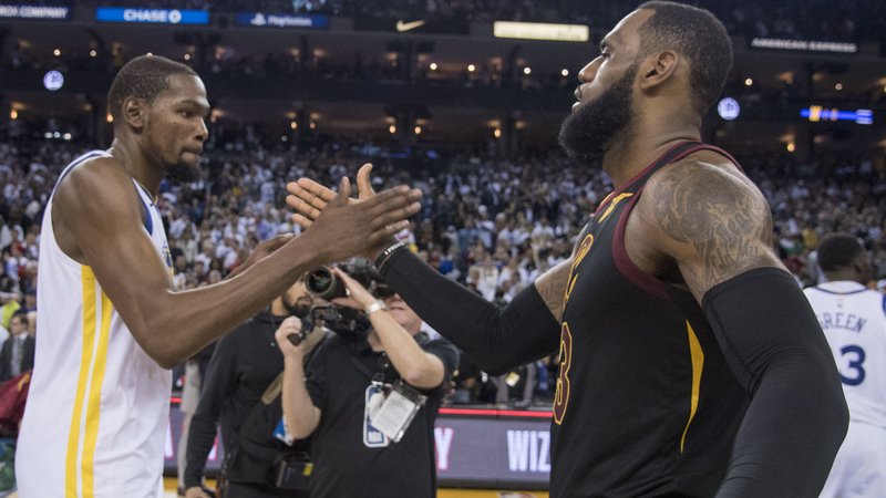 Kevin Durant and LeBron James