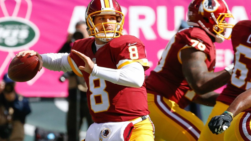 Washington Redskins quarterback Kirk Cousins