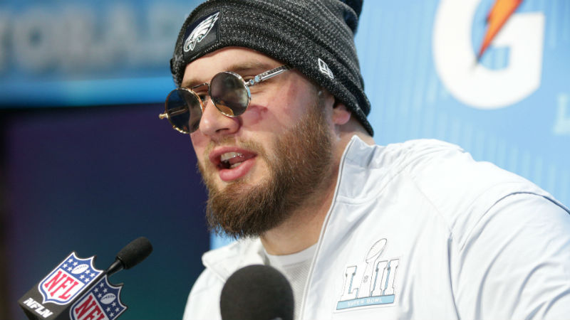 Philadelphia Eagles offensive tackle Lane Johnson