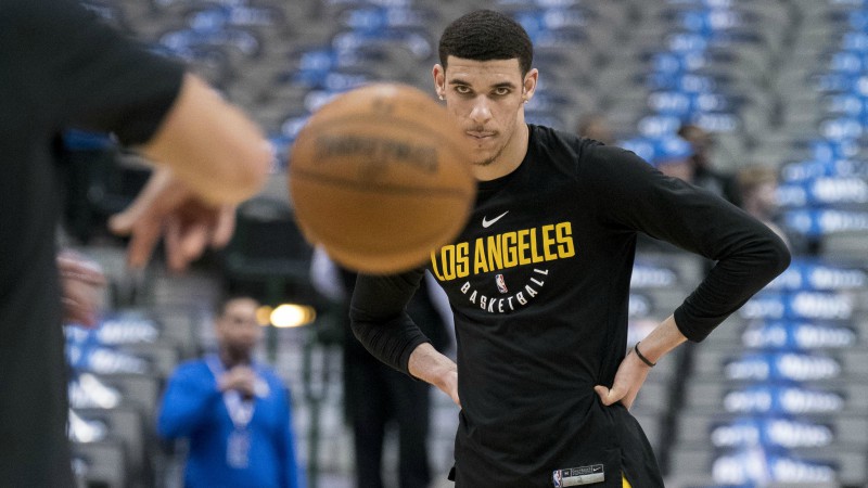 Los Angeles Lakers guard Lonzo Ball