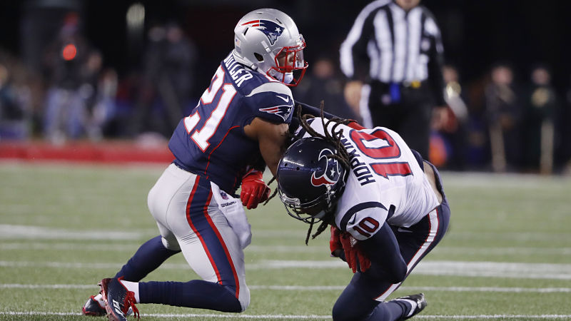 New England Patriots cornerback Malcolm Butler and Houston Texans wide receiver Houston Texas