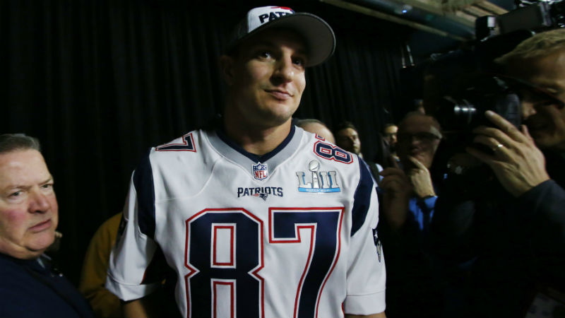 New England Patriots tight end Rob Gronkowski