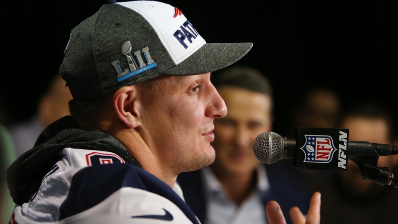 Patriots tight end Rob Gronkowski