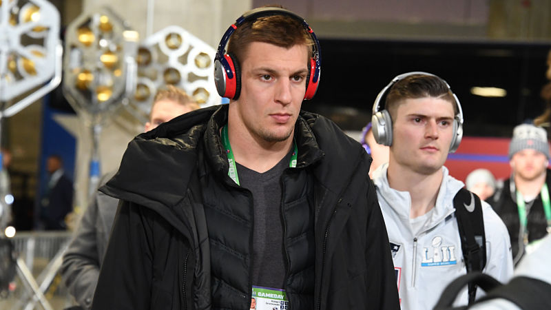 New England Patriots tight end Rob Gronkowski