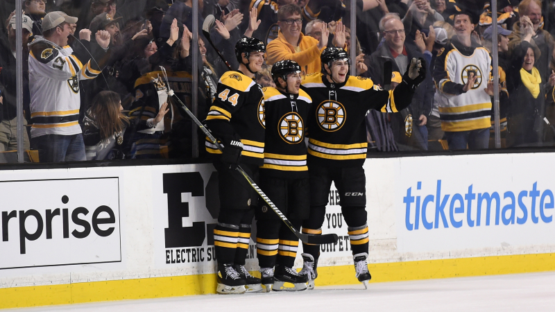 Nick Holden, Brad Marchand, Jake DeBrusk