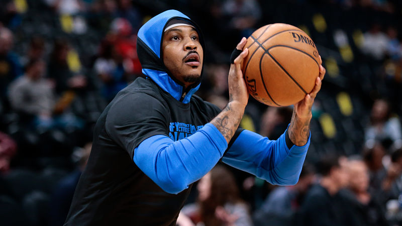 Oklahoma City Thunder forward Carmelo Anthony