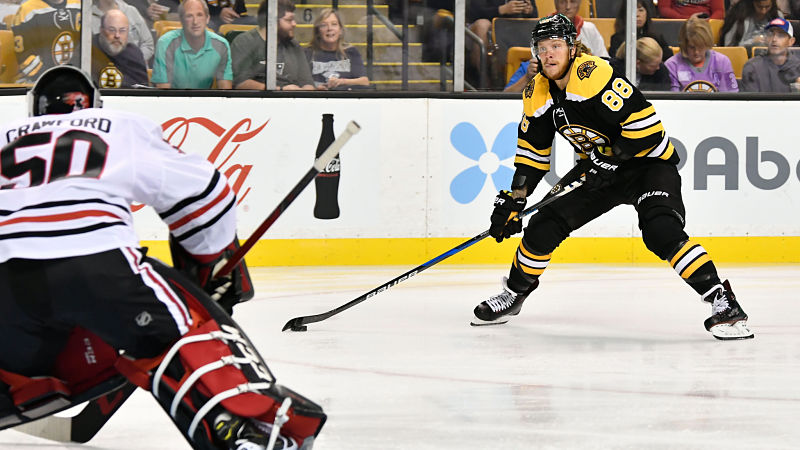 Boston Bruins forward David Pastrnak