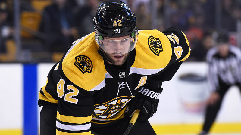 Boston Bruins center David Backes