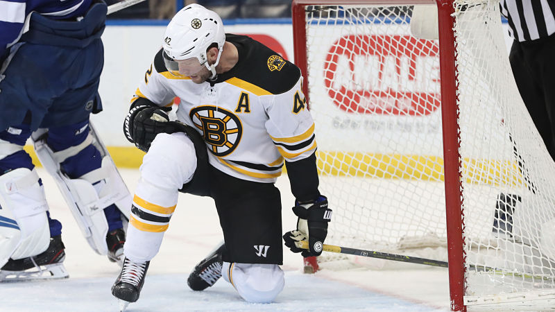 Boston Bruins winger David Backes