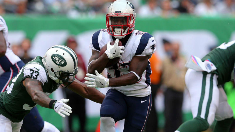 New England Patriots running back Dion Lewis