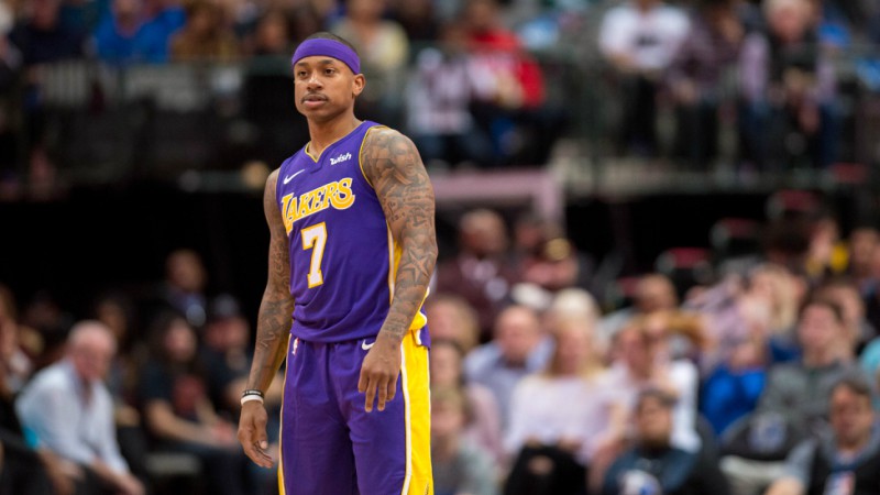 Los Angeles Lakers guard Isaiah Thomas