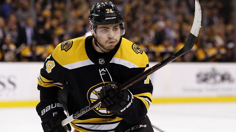Boston Bruins forward Jake DeBrusk