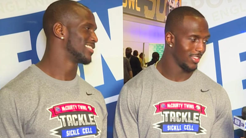 Patriots cornerback Jason McCourty, Patriots safety Devin McCourty