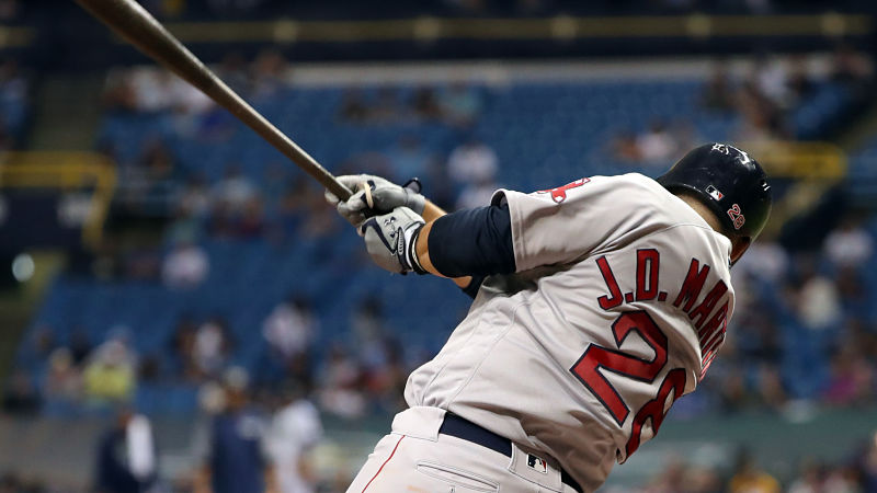Boston Red Sox designated hitter J.D. Martinez