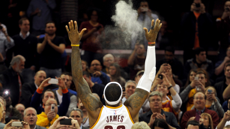 Cavs forward LeBron James