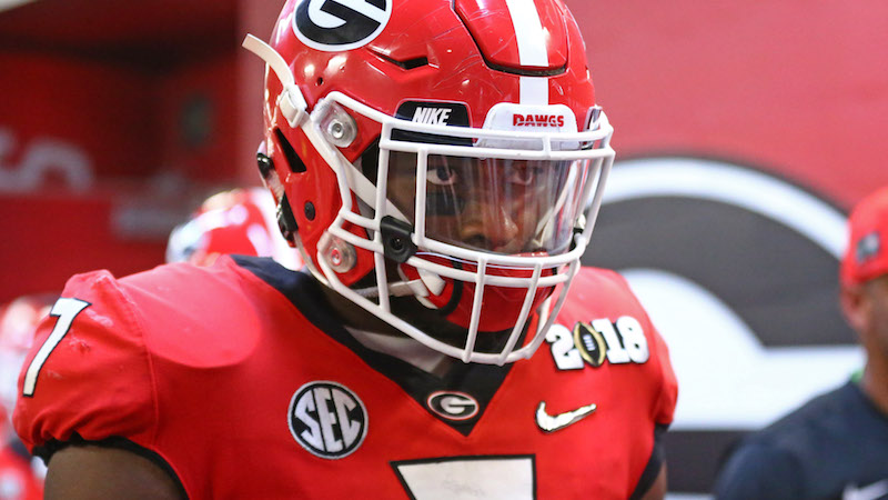 Georgia linebacker Lorenzo Carter