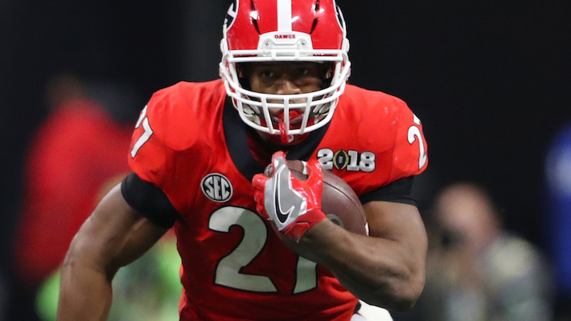 Georgia running back Nick Chubb
