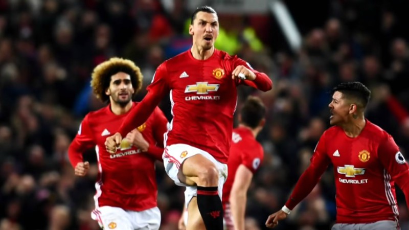 Manchester United striker Zlatan Ibrahimovic