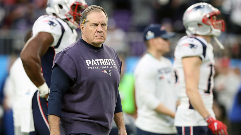 New England Patriots head coach Bill Belichick