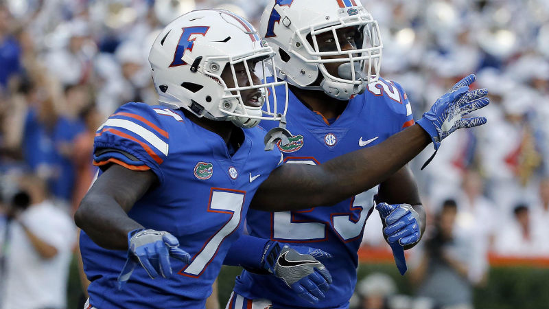 Florida Gators defensive back Duke Dawson