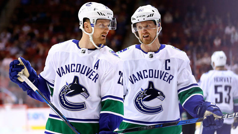 Vancouver Canucks players Henrik and Daniel Sedin