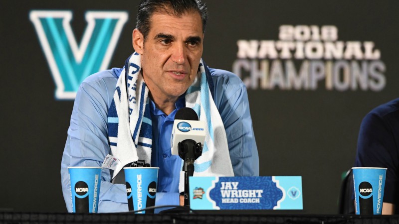 Villanova Wildcats head coach Jay Wright