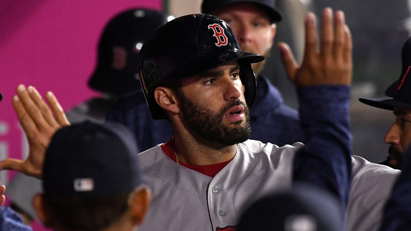 Boston Red Sox outfielder J.D. Martinez
