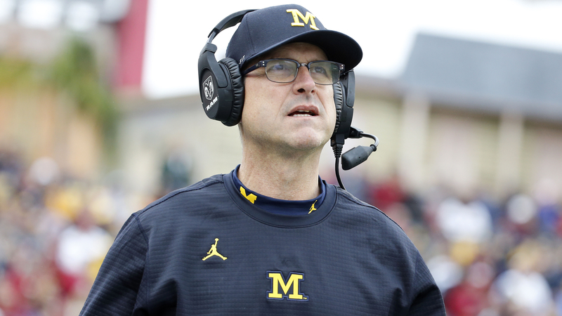 Michigan coach Jim Harbaugh