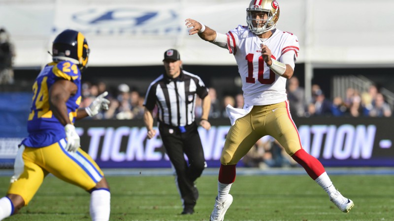 San Francisco 49ers quarterback Jimmy Garoppolo