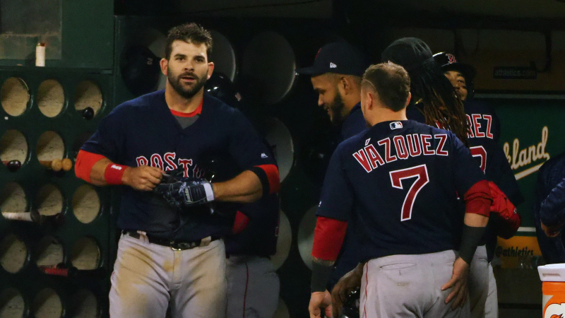 Mitch Moreland, Christian Vazquez