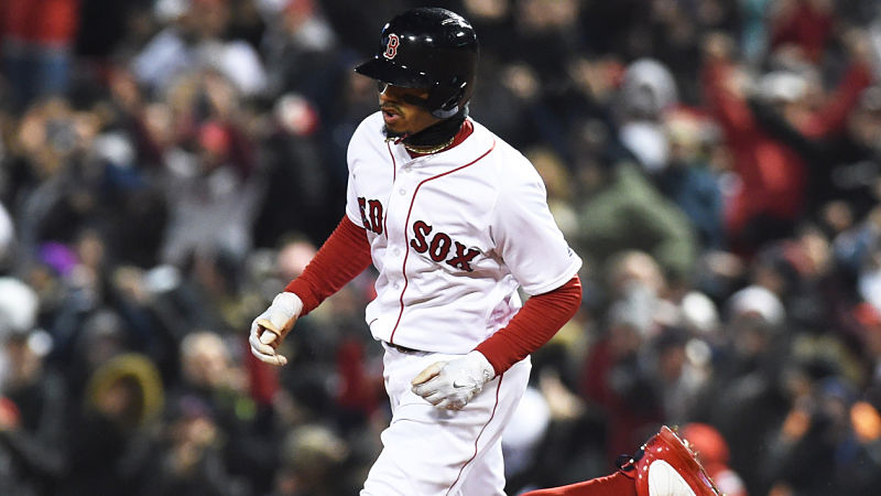 Boston Red Sox outfielder Mookie Betts