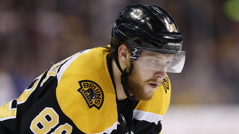 Boston Bruins forward David Pastrnak