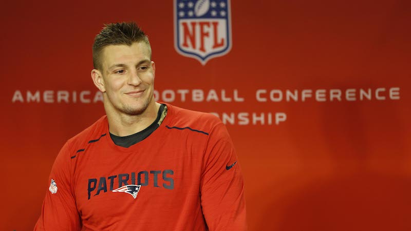 Patriots tight end Rob Gronkowski