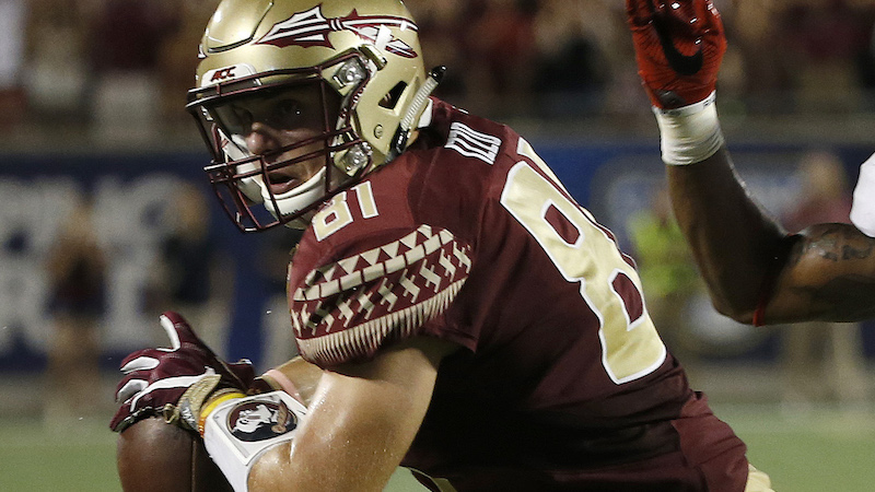 Patriots tight end Ryan Izzo