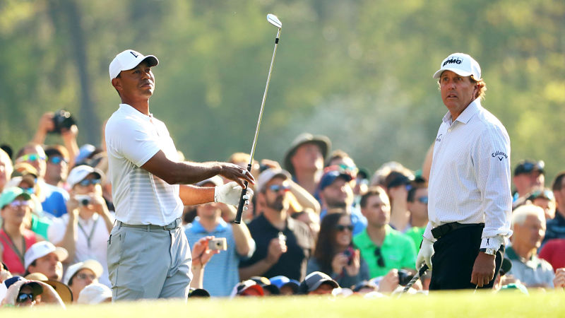 Tiger Woods and Phil Mickelson