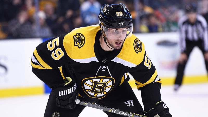 Boston Bruins forward Tim Schaller