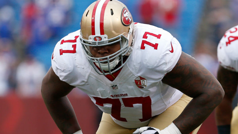 San Francisco 49ers offensive tackle Trent Brown