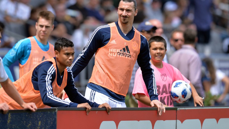 Los Angeles Galaxy striker Zlatan Ibrahimovic