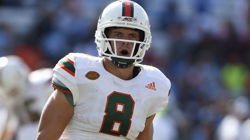 Miami receiver Braxton Berrios