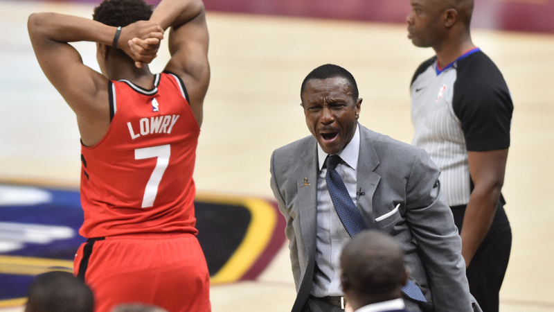 Toronto Raptors head coach Dwane Casey