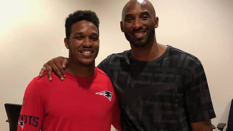 Patriots cornerback Eric Rowe, Los Angeles Lakers legend Kobe Bryant
