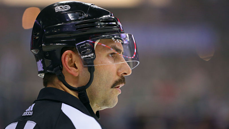 NHL referee Francois St. Laurent