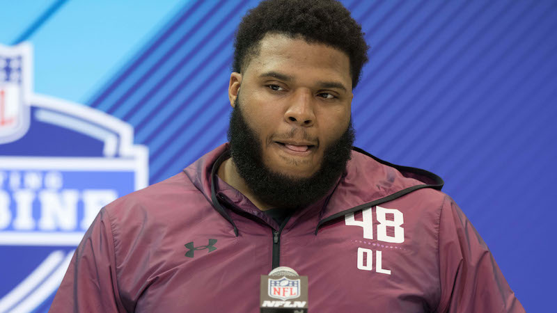 Patriots offensive tackle Isaiah Wynn
