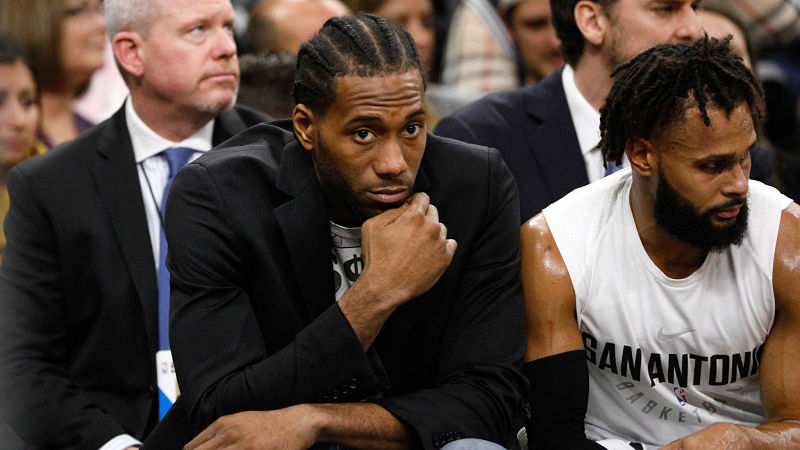 San Antonio Spurs forward Kawhi Leonard