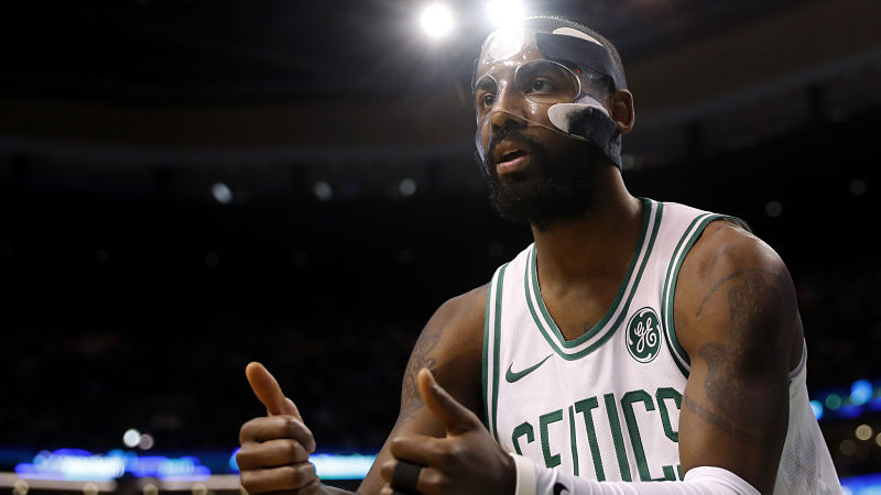 Boston Celtics point guard Kyrie Irving